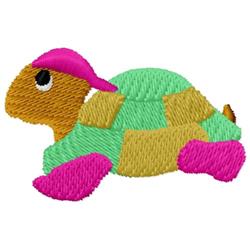 beginner-friendly turtle machine embroidery pattern - Turtle for Kids Backpacks