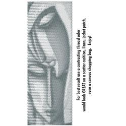 detailed face machine embroidery pattern - Abstract Faces for patchwork quilt blocks