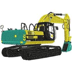 detailed backhoe machine embroidery pattern - BACKHOE perfect for Ceremonial Garments