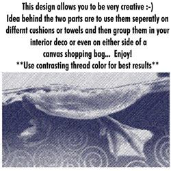 Creative cushion design on a light background featuring playful text suggestions, emphasizing versatility for home decor.