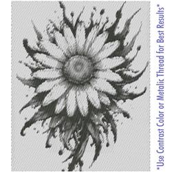 DAISY - daisy detailed machine embroidery design perfect for decorative pillow covers