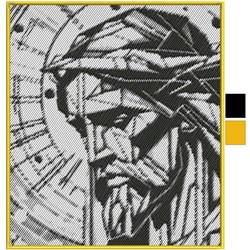 detailed reflection machine embroidery pattern - Divine Reflection for decorative wall hangings
