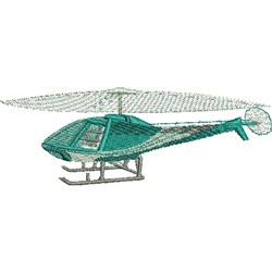 Helicopter Embroidery Design | EmbroideryDesigns.com