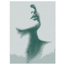 detailed shadow machine embroidery pattern - Face Shadow perfect for kitchen tea towels