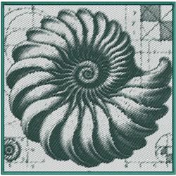 fibonacci detailed machine embroidery - FIBONACCI perfect for decorative pillow covers