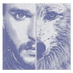 detailed ghost machine embroidery pattern - JON STARK & GHOST for Art Displays