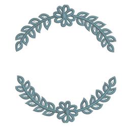 leaf beginner-friendly machine embroidery - LAUREL FRAME for decorative pillow covers