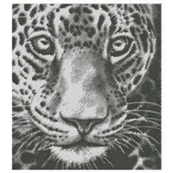 LEOPARD PROWLING - cat detailed machine embroidery design perfect for Backpacks