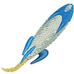 SPACE ROCKET - 4x4 rocket quick stitch embroidery design for Childrens Backpacks
