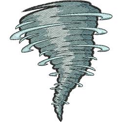 Tornado - 5x7 tornado detailed machine embroidery design for decorative pillow covers