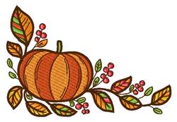 Fall Pumpkin Corner Border