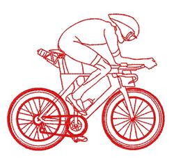 Redwork Cyclist