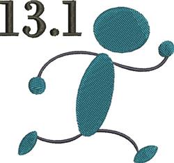 beginner-friendly 13.1 machine embroidery pattern - 13.1 perfect for Running Hats