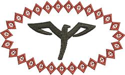 A Hawk - 4x4 bird beginner-friendly machine embroidery design perfect for Banners