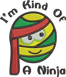 detailed ninja machine embroidery pattern - A Ninja for decorative pillow covers