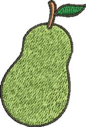 A Pear - 4x4 leaf quick stitch machine embroidery design perfect for reusable tote bags