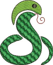 Abstract Snake - 4x4 snake beginner-friendly embroidery design for Decorative Bags