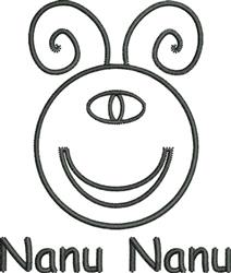 outline beginner-friendly machine embroidery - Alien Outline for cute baby onesies
