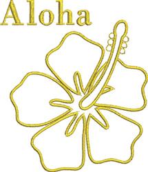 rose beginner-friendly machine embroidery - Aloha perfect for reusable tote bags