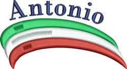 beginner-friendly antonio machine embroidery pattern - Antonio for cute baby onesies