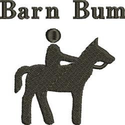 Barn Bum - 4x4 bum beginner-friendly machine embroidery design for reusable tote bags