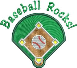 Baseball Rocks - 4x4 rock detailed machine embroidery design for Baseball Jerseys