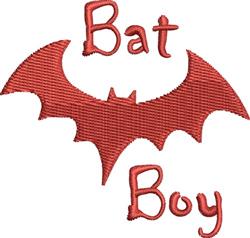 Bat Boy - 4x4 bird beginner-friendly machine embroidery design for reusable tote bags