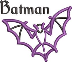 bat beginner-friendly machine embroidery - Batman perfect for decorative pillow covers