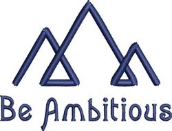 ambitiou quick stitch machine embroidery - Be Ambitious perfect for kitchen aprons