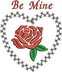 rose beginner-friendly machine embroidery - Be Mine perfect for patchwork quilt blocks