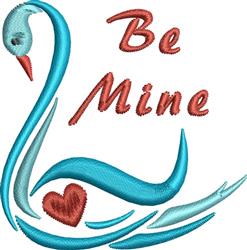 Be Mine - 4x4 bird beginner-friendly embroidery design for Valentines Day Gifts