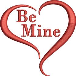 heart quick stitch machine digital embroidery - Be Mine perfect for Greeting Cards