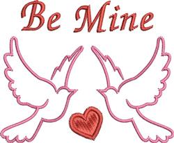 Be Mine - 4x4 bird beginner-friendly embroidery design for Kids Clothing