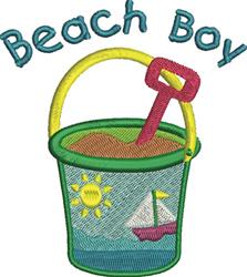 boy detailed machine digital embroidery - Beach Boy perfect for Summer Camp Gear