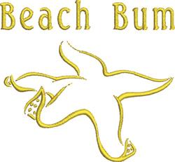 starfish beginner-friendly machine embroidery - Beach Bum for reusable tote bags