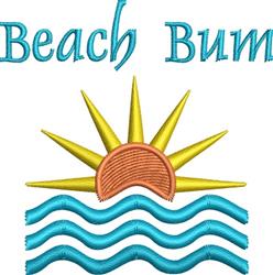 sunflower beginner-friendly machine embroidery - Beach Bum perfect for kitchen aprons