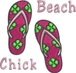 Beach Chick - 4x4 chick detailed machine embroidery design perfect for Beach Towels