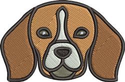 puppy dog detailed machine embroidery - Beagle Head for decorative pillow covers