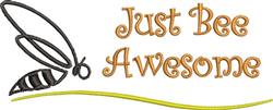 awesome beginner-friendly machine embroidery - Bee Awesome for cute baby onesies