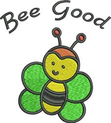 Bee Good - 4x4 good beginner-friendly machine embroidery design for Baby Bibs