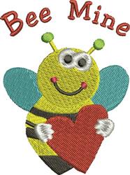 heart detailed machine embroidery - Bee Mine perfect for decorative pillow covers