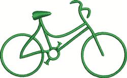 Bicycle - 4x4 bicycle quick stitch machine embroidery design for reusable tote bags