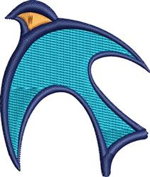 Bird - 4x4 bird beginner-friendly machine embroidery design for reusable tote bags