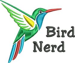 Bird Nerd - 4x4 bird beginner-friendly machine embroidery design for Activewear