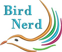 beginner-friendly bird machine embroidery pattern - Bird Nerd perfect for Wall Art
