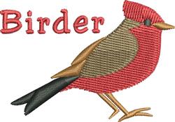 Birder - 4x4 birder beginner-friendly machine embroidery design for Baseball Caps