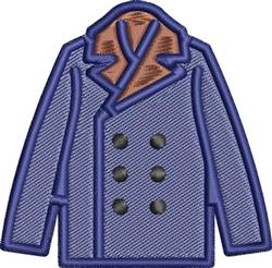 Blue Jacket - 4x4 jacket detailed machine embroidery design for cute baby onesies
