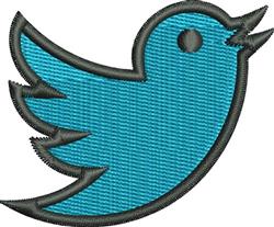 beginner-friendly bird machine embroidery pattern - Bluebird for Party Decorations