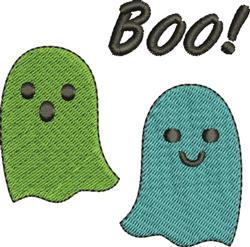 beginner-friendly halloween ghost machine embroidery pattern - Boo Ghosts for decorative pillow covers