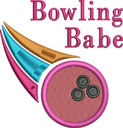 Bowling Babe - 4x4 babe beginner-friendly embroidery design for Childrens Clothing